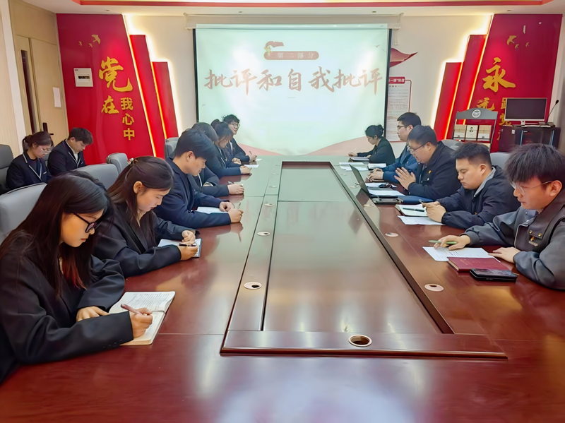 304永利集团登录入口学生第四党支部组织召开2024年度组织生活会